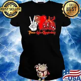 Peace Love Respiratory Halloween s Ladies tee