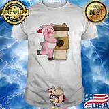 Pig with Coffee to go shirt
