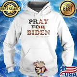 Pray For Biden Psalm 1098 American Flag Retro T-Shirt Hoodie