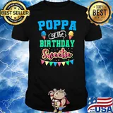 Premium poppa Of The Birthday Sweetie Ice Cream T-Shirt