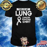 Premium this Is My Lung Cancer Fighting Shirt Lung Cancer Awareness T-Shirt