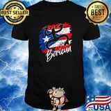 Puerto Rico Distressed Rican Roots Coqui Taino Boricua Frog T-Shirt