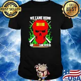 Red skull we came home and death came with us shirt