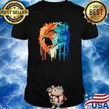 Retro photo camera on color splash for amateur photographers gift shirt