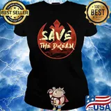Save the dream rebel symbol s Ladies tee