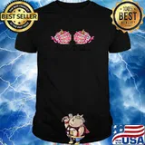 Save The Pumpkin Pink Ribbon Skeleton Hand Holding Pumpkin Breast Cancer Awareness T-Shirt