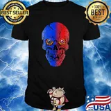 Scary Skull Stressed Skeleton Halloween T-Shirt