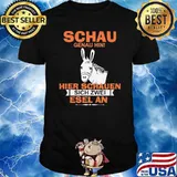 SCHAU GENAU HIN HIER SCHAUEN SICH 2 ESEL AN SHIRT