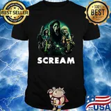 Scream Ghostface Creepy Halloween 80s Horror Movie Classic T-Shirt