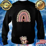 Se Amable En Un Mundo Donde Puedes Ser Cualquier Cosa Rainbow Leopard T-Shirt Sweater