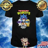 Shiny Metal Ninja Robots Shirt