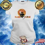 Snoopy and Charlie Brown Home Alone Blood Moon Halloween s Ladies tee
