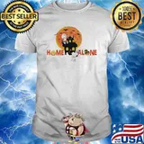 Snoopy and Charlie Brown Home Alone Blood Moon Halloween shirt