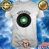 Spinning Since 1976 45th Birthday Vinyl Vintage T-Shirt