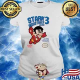 Stark industries 3 armour the biggest most exciting stark industries innovation yet mario s Ladies tee