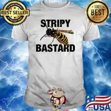 Stripy Bastard Bee Shirt
