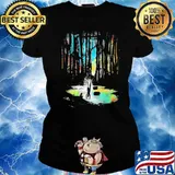 Sunset on dagobah art forest s Ladies tee