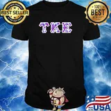 Tau Kappa Epsilon Printed Letters Flora T-Shirt