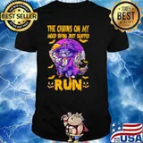 The chains on my mood swing just snapped run cat purple moon shirt