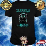 The Chains On My Mood Swing Just Snapped Run Spooky Cat T-Shirt