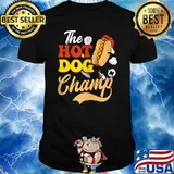 The Hot Dog Champ Design Hot Dog Lover T-Shirt
