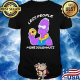 The Simpson Thanos Less people more doughnuts shirt