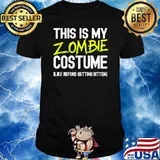 This Is My Zombie Costume like before getting bitten Halloween T-shirt
