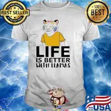 Tiger life is better with llamas shirt