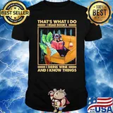 Top Rottweiler Dog I Read Books I Drink Wine Shirt