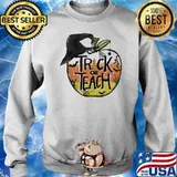 Trick or teach witch hat apple halloween s Sweater