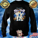 Trick or treat minnie and mickey mouse trumpkin s Sweater