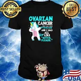 Unicorn Fighter Suvivor Fight Ovarian Cancer Awareness T-Shirt