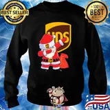 Ups logo with santa clause dabbing christmas s Sweater
