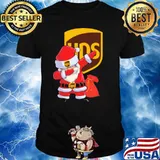 Ups logo with santa clause dabbing christmas shirt