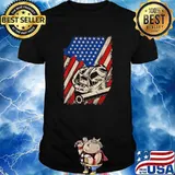 USA Flag Welder Steelworker Welding Skills Weld Hood Welding T-Shirt