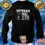 Veteran USA Flag Soldier Military Army T-Shirt Sweater