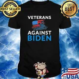 Veterans Against Biden Anti Biden For President American Flag Shirt