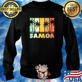 Vintage Palm Samoa Tree Beach T-Shirt Sweater
