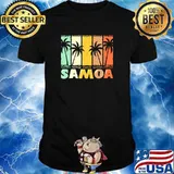 Vintage Palm Samoa Tree Beach T-Shirt