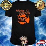 Wap Witches and Potions Full Moon Halloween T-Shirt