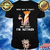 What Day Is Today Who Cares Im Retired Tiger Shirt