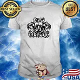 White And Black Three-Headed Dog T-Shirt