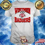 Wisconsin Badgers Ash Gray bBucky Afton shirt
