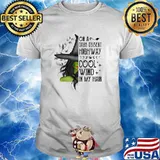 Witch Riding Brooms On A Dark Halloween Desert Highways T-Shirt