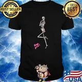 Womens Cute Skeleton Ladies T-Shirt