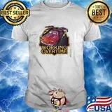 Working over time car shirt