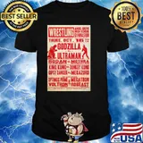Wrestling Godzilla vs Ultraman poster shirt