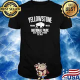 Yellowstone National Park Idaho Montana Wyoming Est 1872 Preserve Protect Buffalo T-Shirt