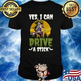 Yes I Can Drive A Stick Halloween Lacrosse T-Shirt