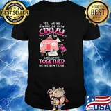 Yes We're Aware Of How Crazy We Are When We Are Together No We Don't Care Camping Flamingo Shirt
